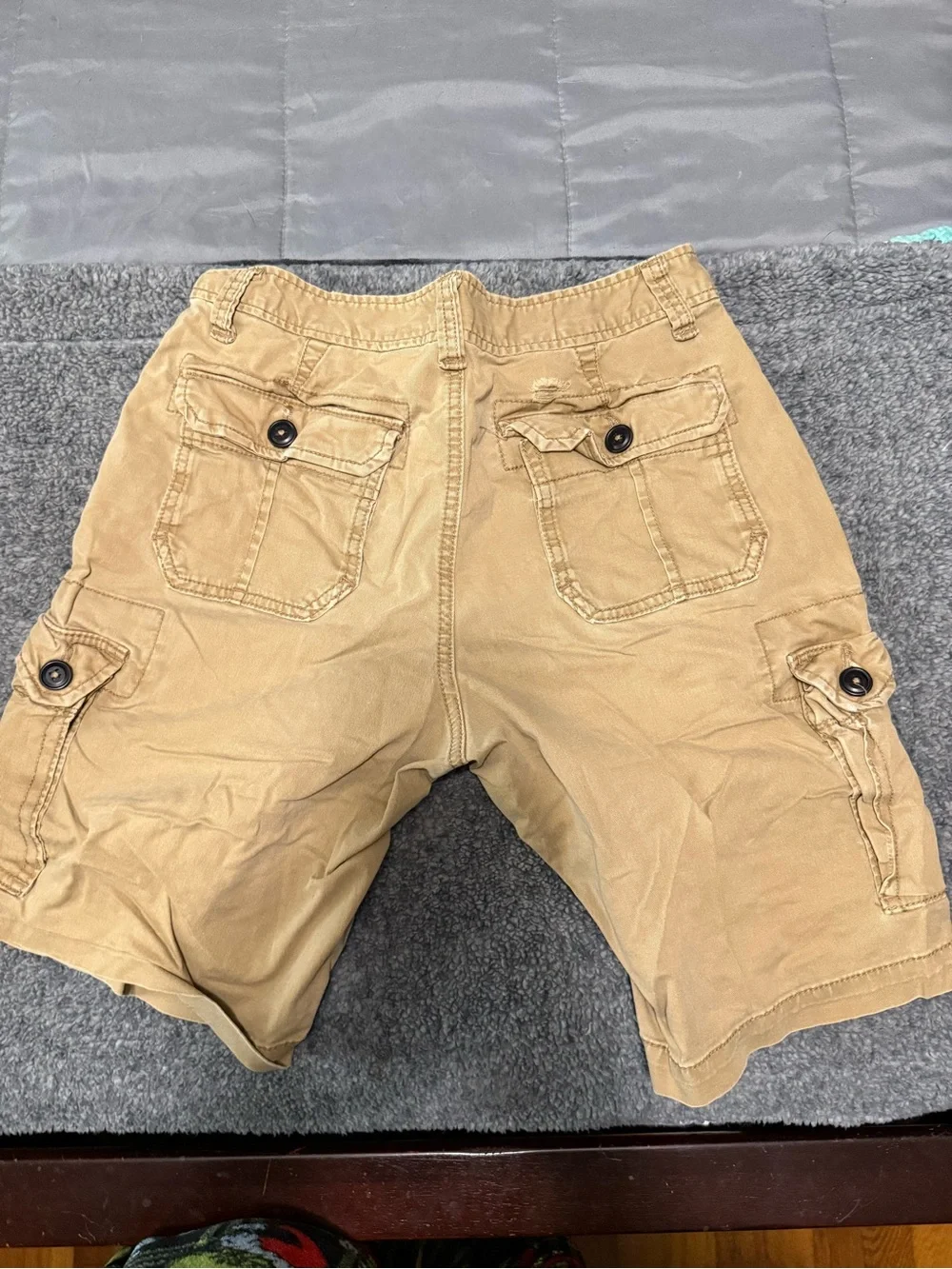 Aeropostale Tan Cargo Shorts with Buttoned Pockets